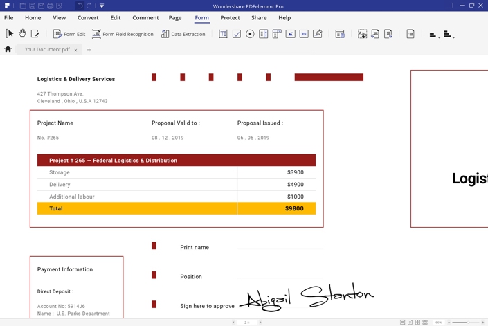 fill pdf form