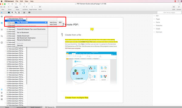 How to Add Bookmark to PDF Files