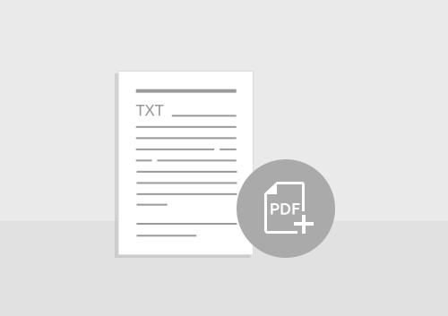 How to Convert TXT to PDF Files