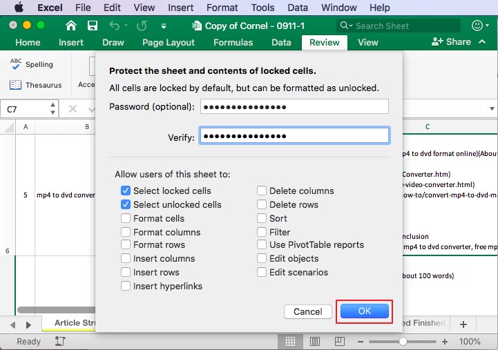 how to restrict editing in word for mac