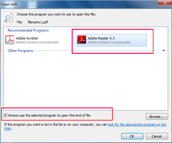 make adobe default pdf