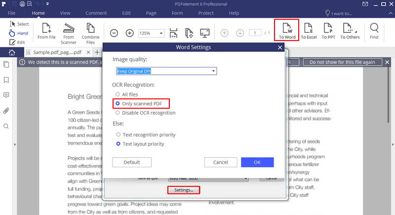 adobe pdf converter from scanned documents