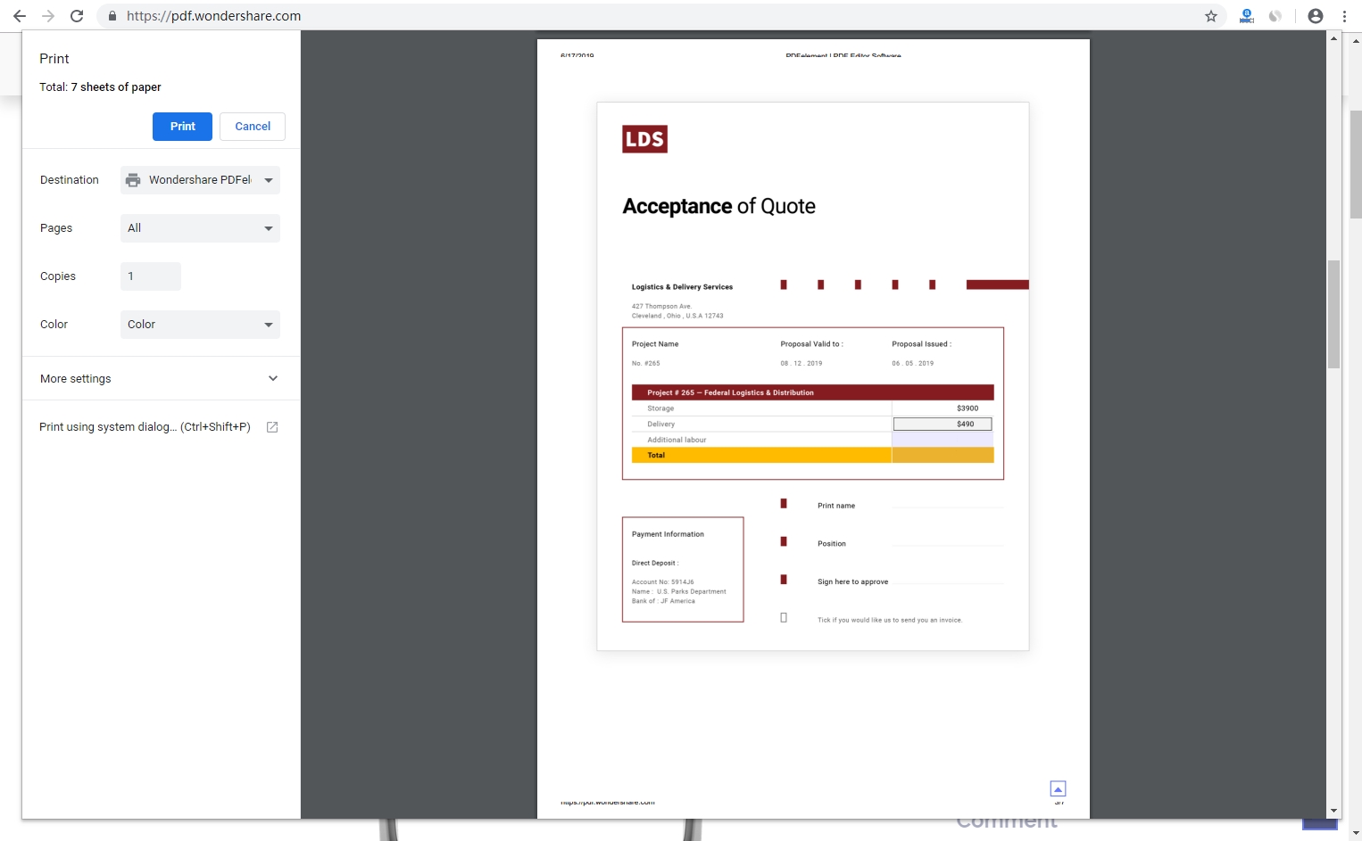 adobe pdf converter advanced document settings scaling