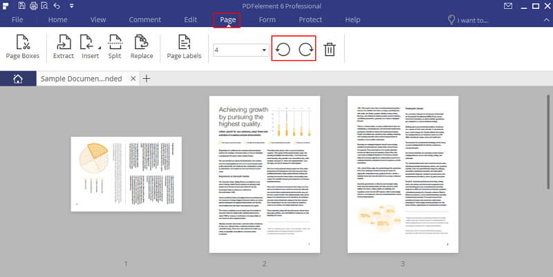 how to rotate a pdf in microsoft edge