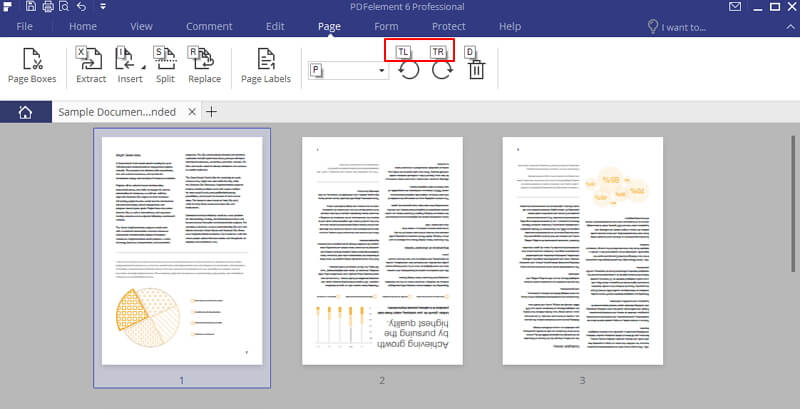 how rotate pdf document