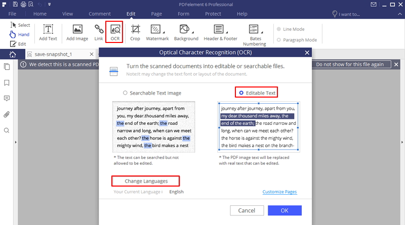 convert scanned pdf to word online free