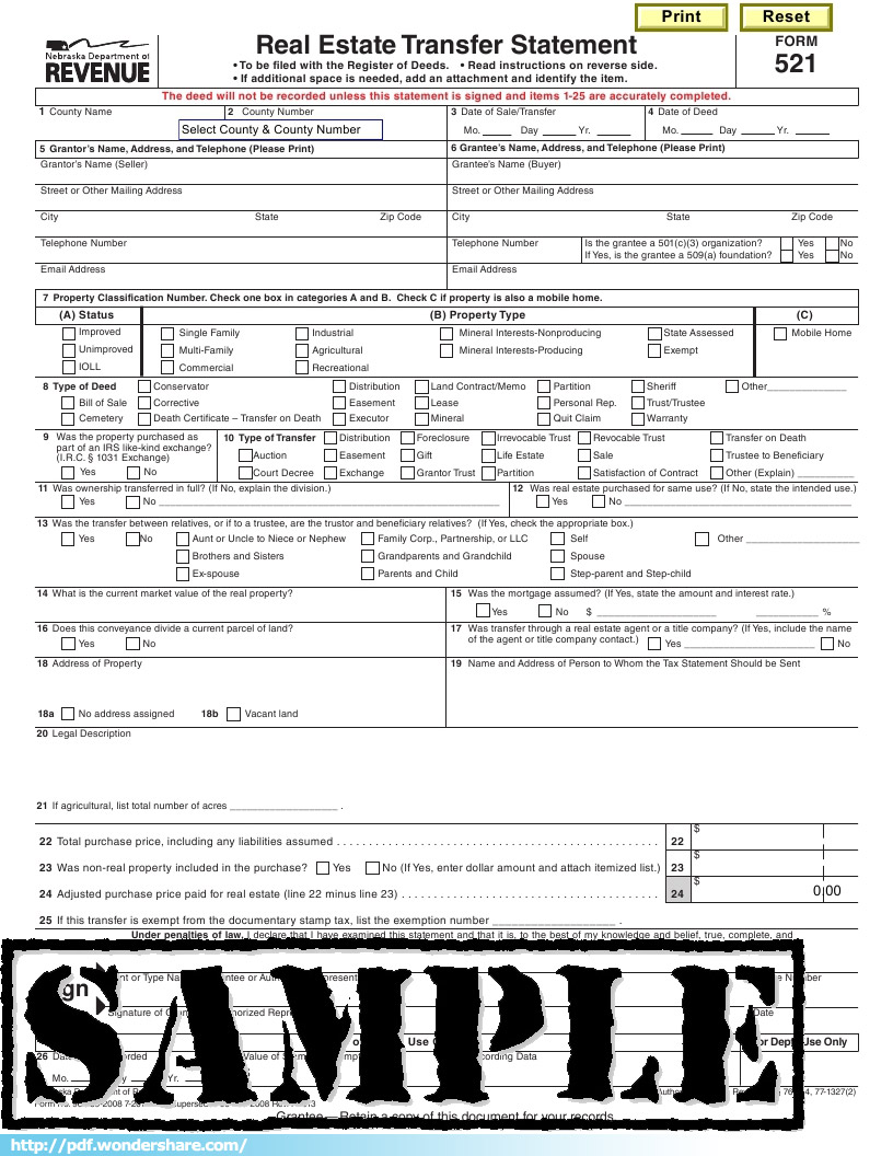 real estate form template
