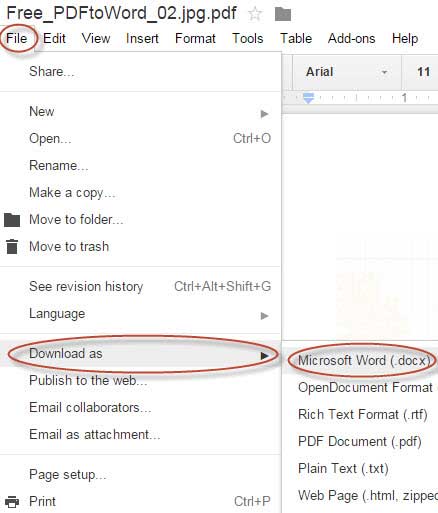 how-to-convert-pdf-to-word-using-google-drive-method-3-youtube