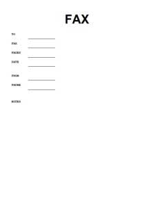Free sample of fax cover letter