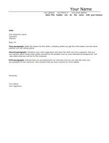 cover letter template word doc free download