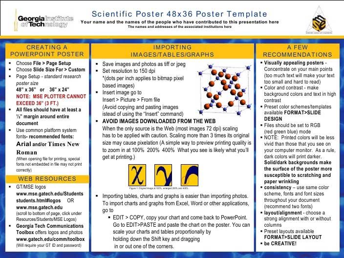 Research poster template download
