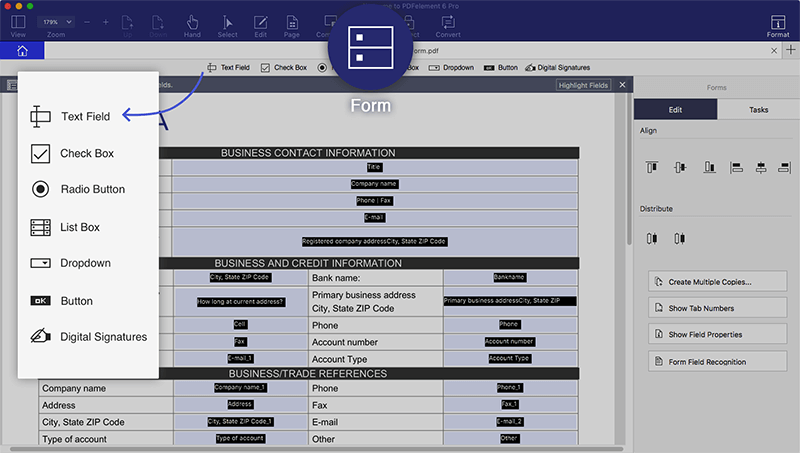 create a fillable form in word for mac