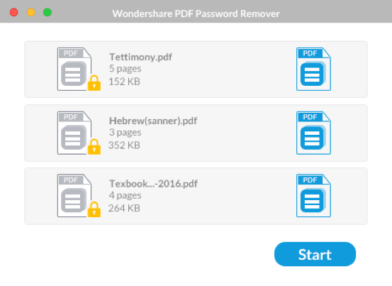 Wondershare PDF Password Remover For Mac