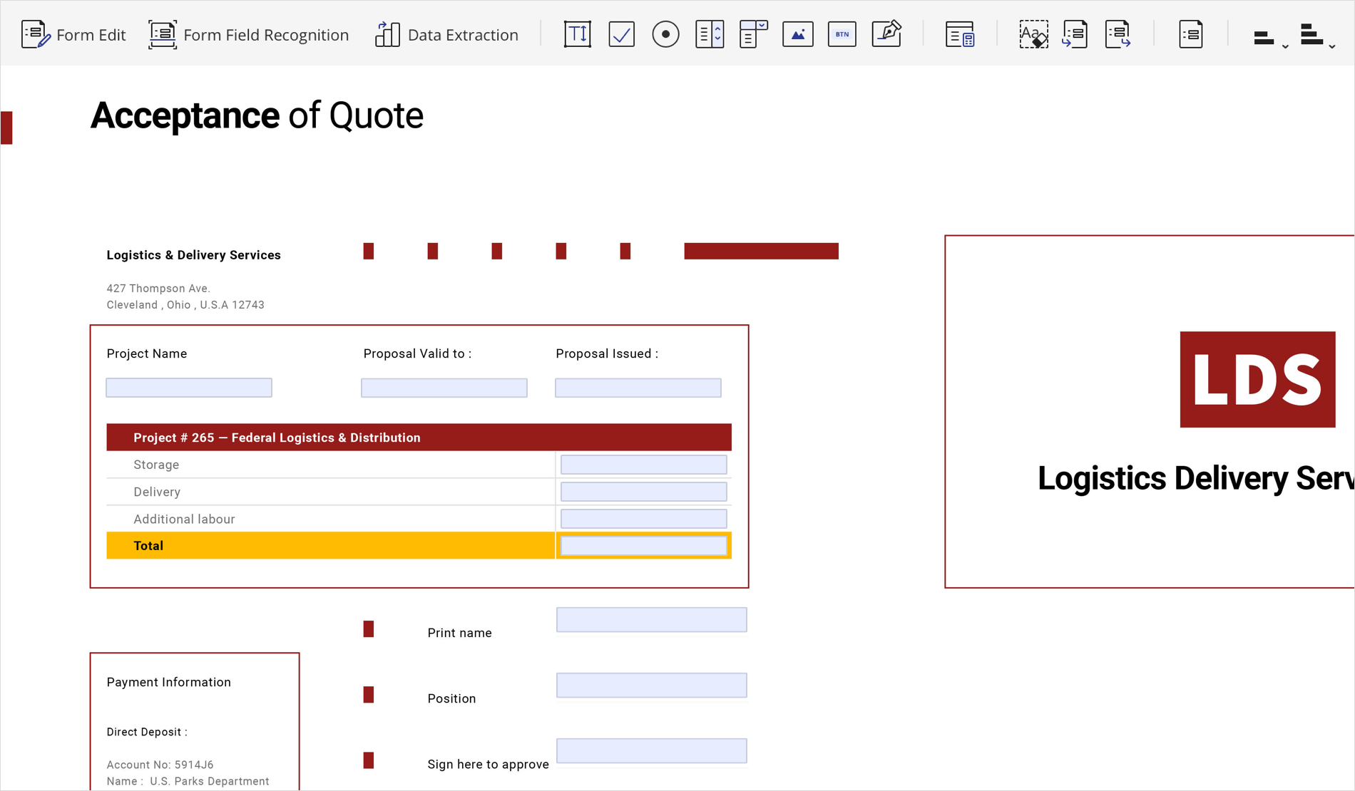 Edit Forms