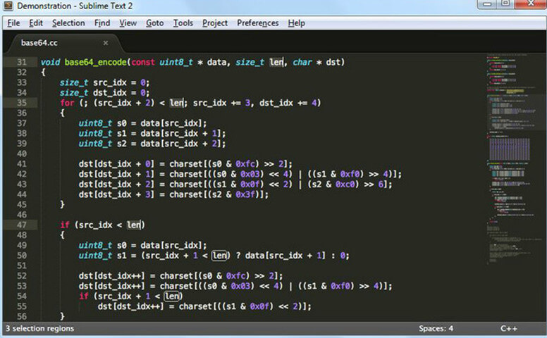Visual studio code text editor