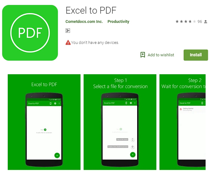 excel to pdf converter app