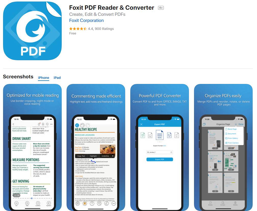 convert pdf foxit reader to word