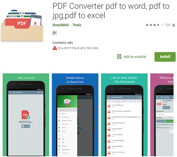 excel to pdf converter app