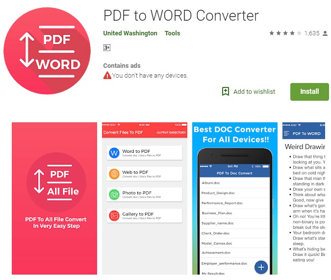 convert word to pdf online for free