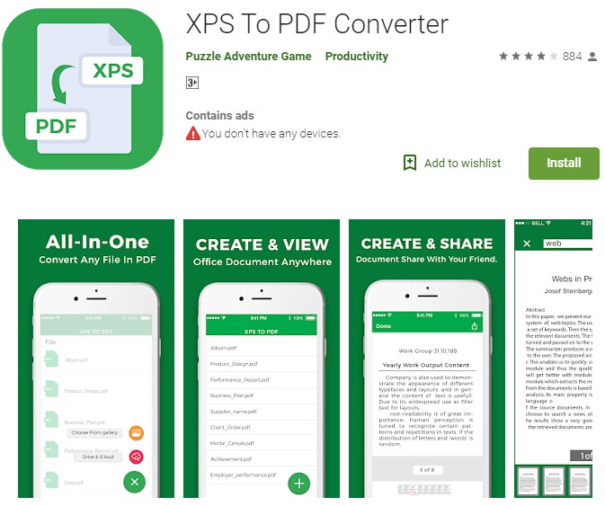 xps to pdf converter download