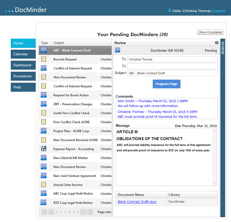 business document management