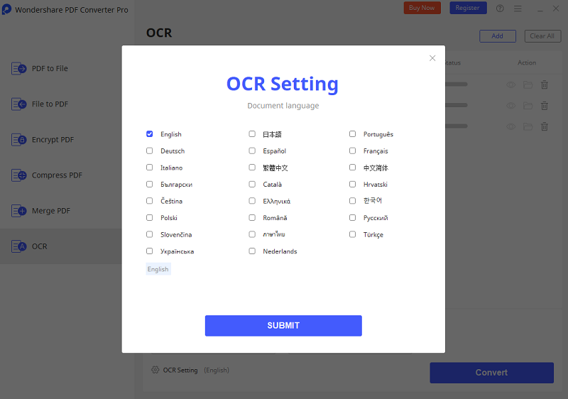 change scanned document info