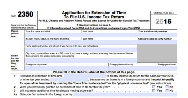 tax extention filr