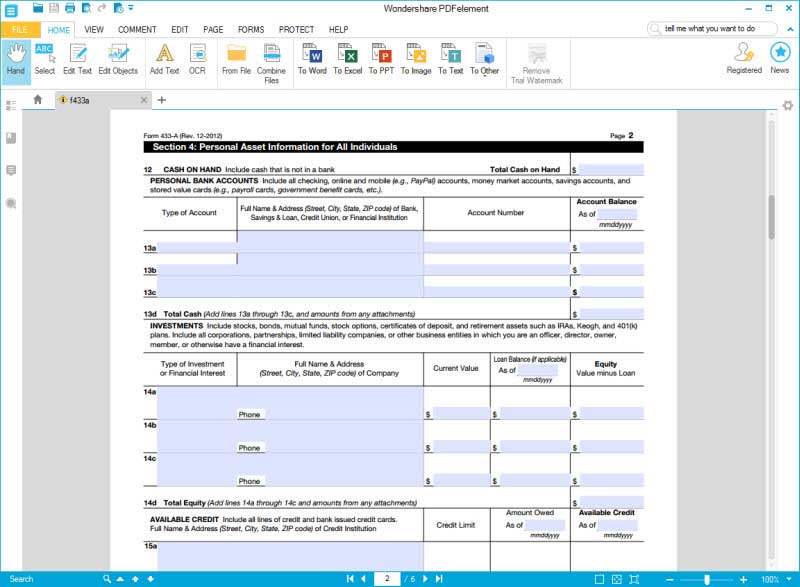 IRS Form 433 A How To Fill It Right