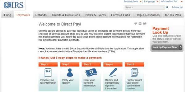 irs pay-online-from-bank-account payment 