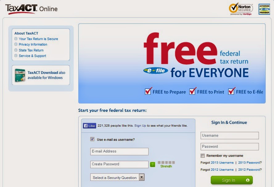 income tax software free download