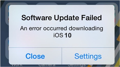 update failed