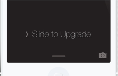 slide to upgrade