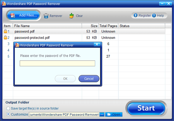 how to open password protected pdf online