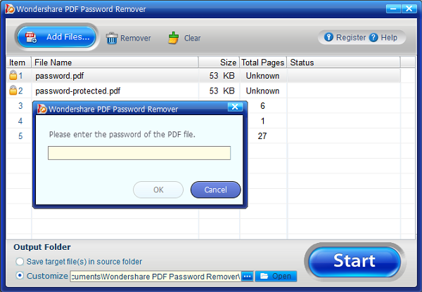 how to find password for pdf