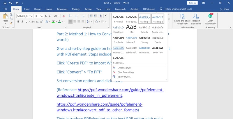 how to save header in word