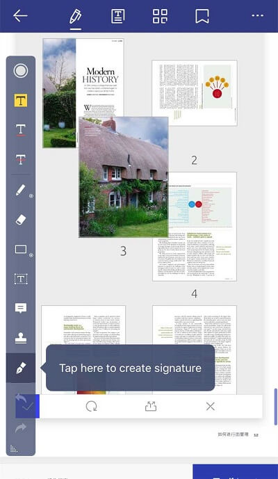 sign pdf document on iphone