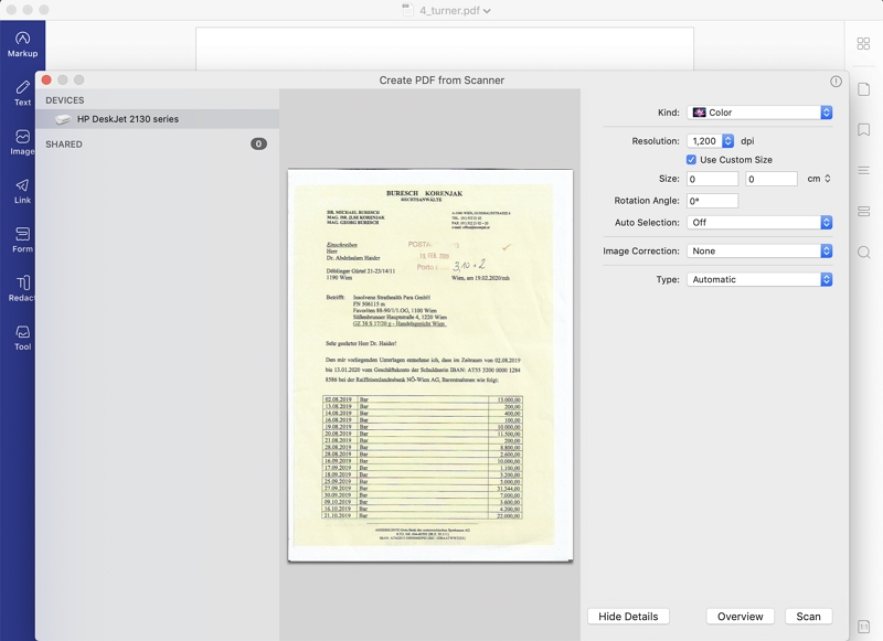 Pdf scanner mac