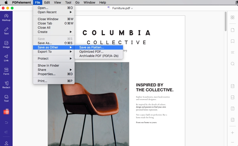 mac preview flatten pdf