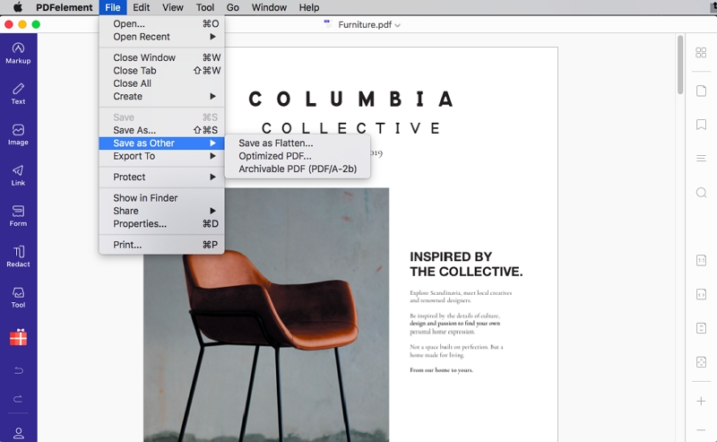 flatten pdf on mac