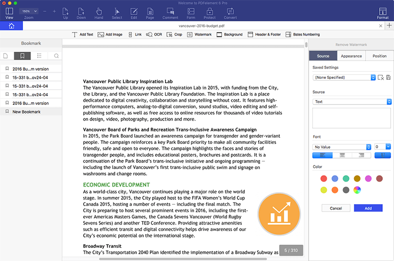 pdf editor mac bookmarks