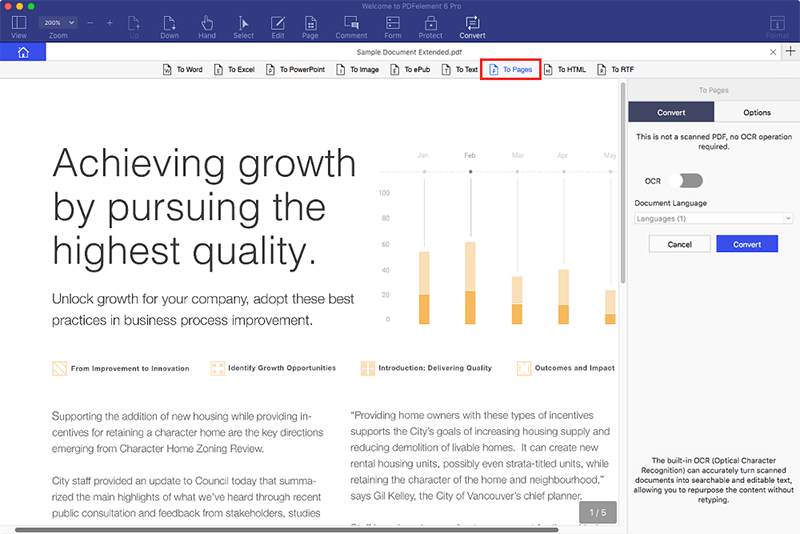 how to open pdf on pages