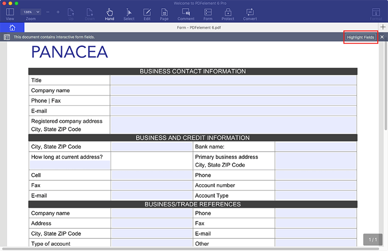 fill out pdf form for mac