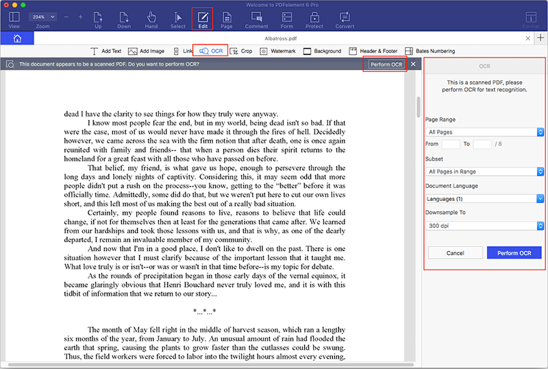 free pdf to text ocr for mac