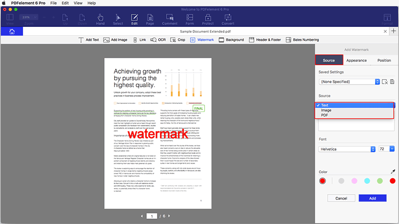 add text on a pdf for mac