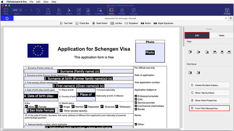 create a fillable pdf on mac for free