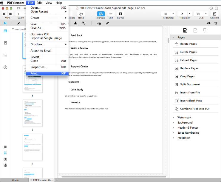 pdfwriter mac folder