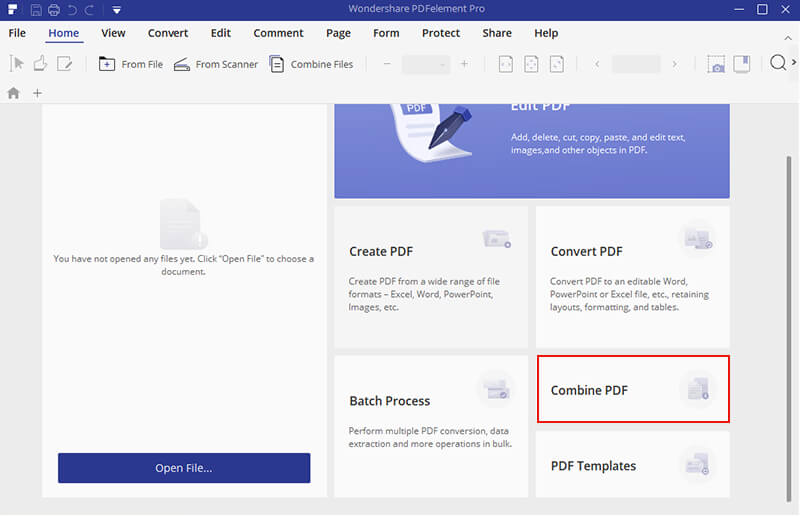 foxit combine pdf files into one