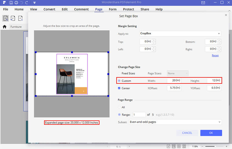 how to change pdf from portrait to landscape