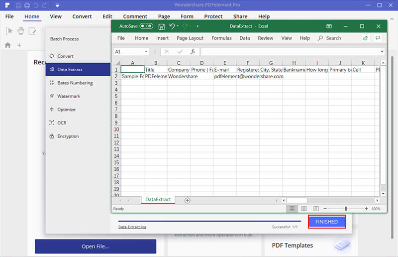 extract table from pdf to excel