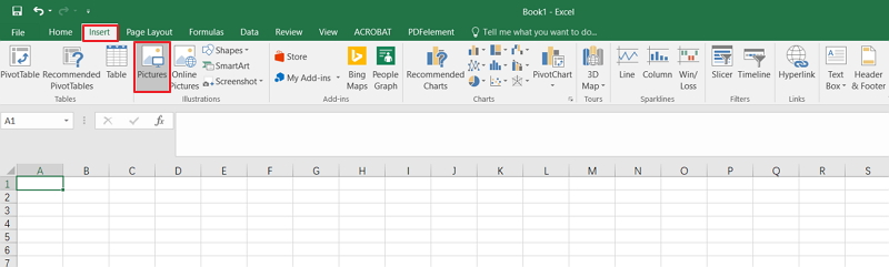 insert pdf into excel spreadsheet